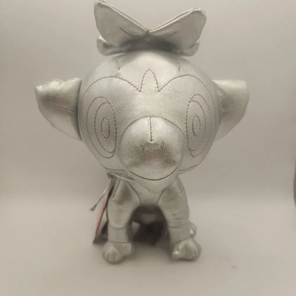 Pokemon 25th Anniversary Silver Grookey Plush Stuffed Animal 8
